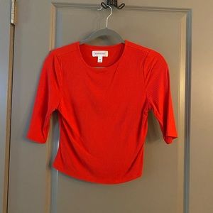 Red Tunic Crop Top